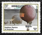 Stamps Cambodia -   200th Anniversary of ballooning - Ascension in Arctic