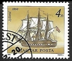 Stamps Hungary -  veleros - Jylland