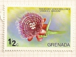 Stamps Grenada -  Flores de Grenada- Passiforia Quadrangularis.
