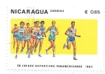Stamps Nicaragua -  atletismo