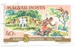 Stamps Hungary -  aniversario