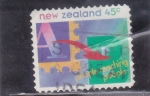 Stamps New Zealand -  personas que llegan a la gente