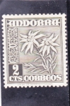 Stamps Andorra -  flores- edelweiss
