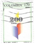 Stamps Colombia -  200 años