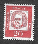 Stamps Germany -  829 - Johann Sebastian Bach 