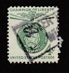 Stamps United States -  Garibaldi, campeón de la lbertad