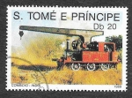 Stamps So Tom and Prncipe -  887 - Locomotora