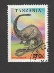 Stamps Tanzania -  Diplodocus