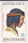 Stamps Rwanda -  peinados africanos 