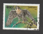 Stamps Tanzania -  Falco peregrinus