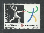 Stamps Spain -  Esgrima