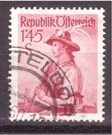 Stamps Austria -  serie- Trajes nacionales