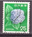 Stamps Japan -  Hortensia