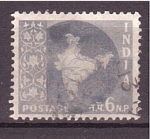 Stamps India -  Mapa