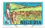 Stamps Nigeria -  ganadería