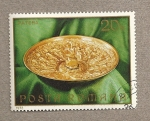 Stamps Romania -  Plato metálico