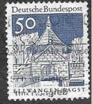 Stamps Germany -  943 - Puerta del Castillo de Ellwangen