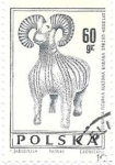 Stamps Poland -  cabra
