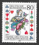 Stamps Germany -  1470 - Centenario del Congreso de Juego de Cartas Skat Alemán