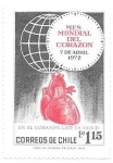 Stamps Chile -  corazón