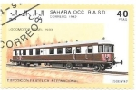 Stamps Morocco -  tren