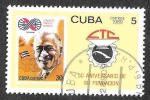 Stamps Cuba -  3101 - L Aniversario de la Organización Central de Sindicatos Cubanos
