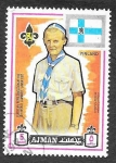 Stamps United Arab Emirates -  Mi907A - XIX Aniversario Mundial de los Scout (AJMAN)