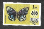 Stamps Bhutan -  173 - Mariposa