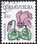 Stamps Czechoslovakia -  ciclamen