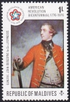 Stamps Maldives -  General Burgoyne