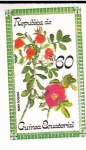 Stamps Equatorial Guinea -  FLORES- ROSA RUGOSA