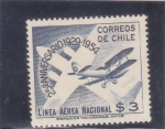 Stamps Chile -  25 ANIV.LINEA AEREA NACIONAL