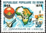 Stamps Benin -  20th  ANIVERSARIO  DE  ASECNA