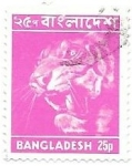 Stamps Bangladesh -  tigre