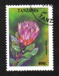 Stamps Tanzania -  Flores Tropicales