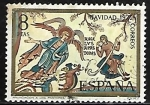 Stamps Spain -  Navidad 1972 - La Anunciación - León  