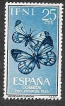 Stamps Spain -  195 - Mariposa (Ifni)