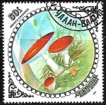 Stamps Mongolia -  Setas - Amanita caesarea