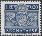 Stamps San Marino -  escudo
