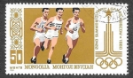 Stamps Mongolia -  1109 - XXII JJOO de Verano en Moscú