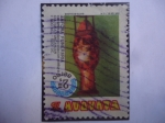 Stamps Ecuador -  Anfora Funeraria-Cerámica Decorada con Pintura.Cultura Tuncahuan (500a.C-500d.C)
