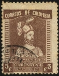 Stamps Colombia -  4to. centenario de CARTAGENA. PEDRO DE HEREDIA.