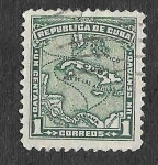 Stamps Cuba -  253 - Mapa de Cuba