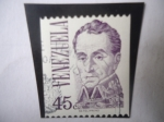 Stamps Venezuela -  Simón Bolívar (1783-1830) Retrato del Pintor Santafereño: José María Espinosa (1796-1883)