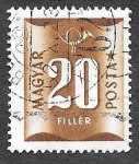 Stamps Hungary -  J203 - Número