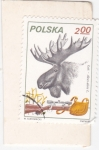 Stamps Poland -  Caza del reno