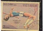 Stamps Vietnam -  OLIMPIADA LOS ANGELES 84