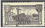 Stamps Poland -  1005 - Astillero de Gdansk