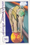 Stamps Mongolia -  Elefante de circo