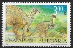 Stamps Bulgaria -  Animales prehistóricos - Iguanodon